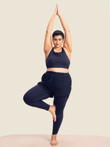 Hybrid Shorts with Leggings (Night Ocean)