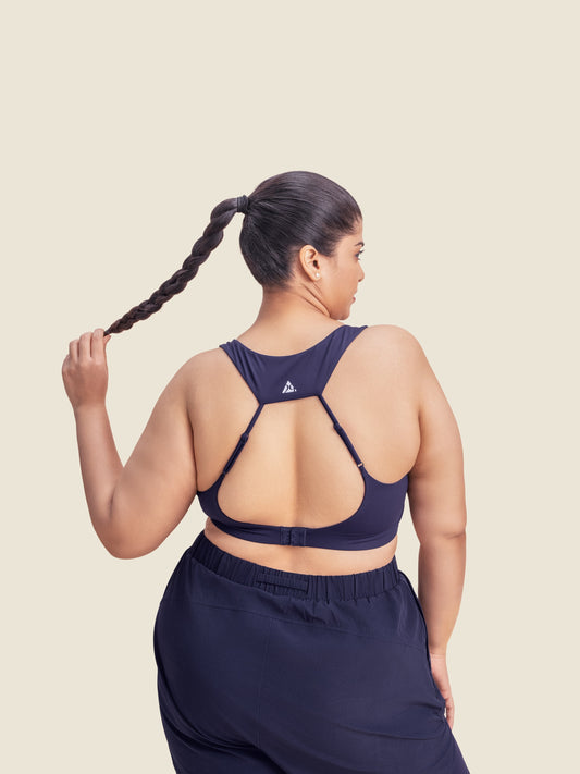 Luna Rise Sports Bra (Night Ocean)