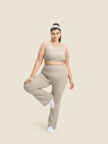 Luna Rise Sports Bra (Sand)