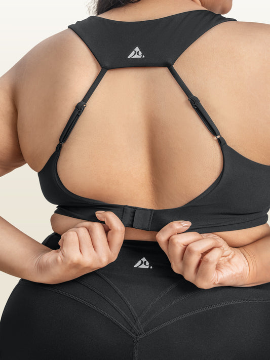 Luna Rise Sports Bra (Coal)