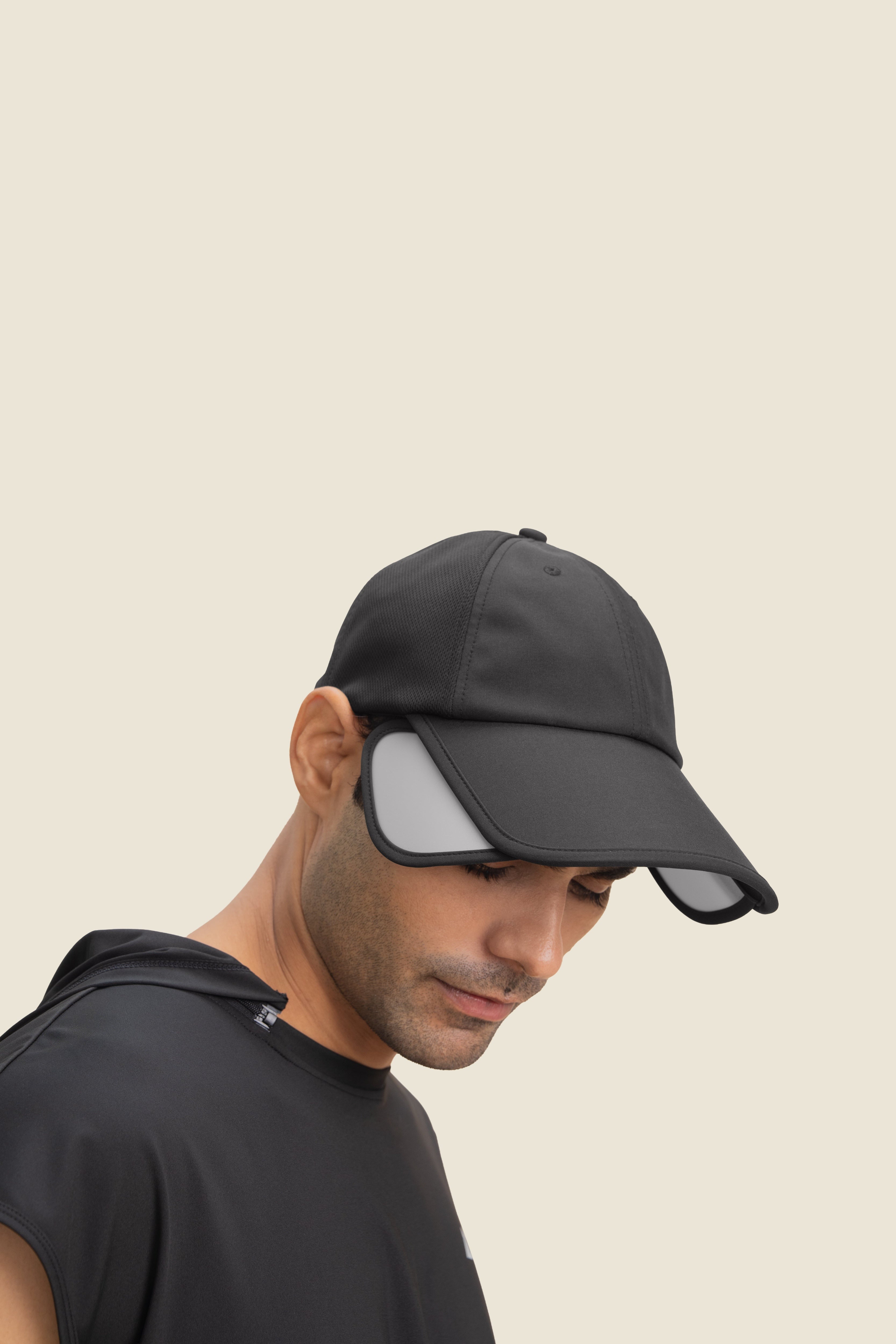 Extendable Solar Cap (Coal) – A29 Wellbeing & Lifestyle