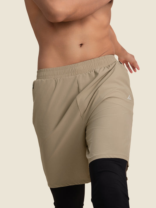Hybrid Shorts with Leggings (Oak)