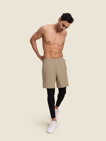 Hybrid Shorts with Leggings (Oak)