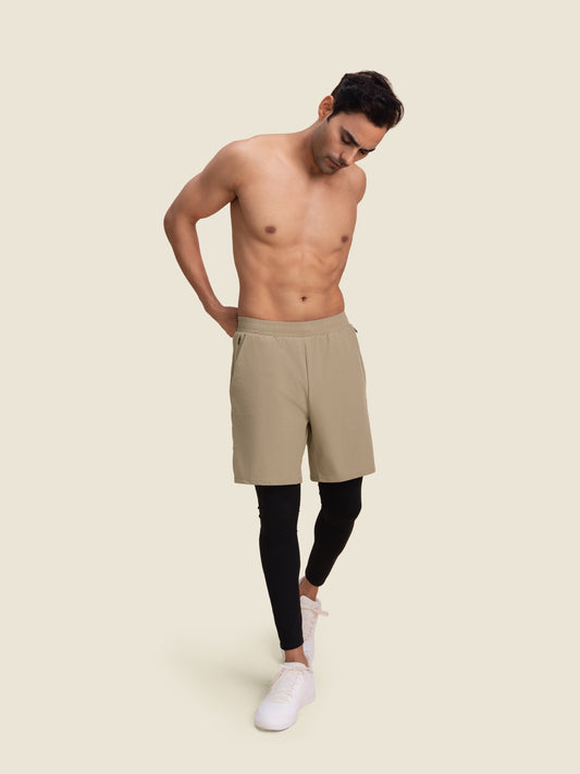 Hybrid Shorts with Leggings (Oak)