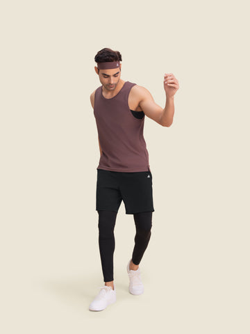 Hybrid Shorts with Leggings (Coal)