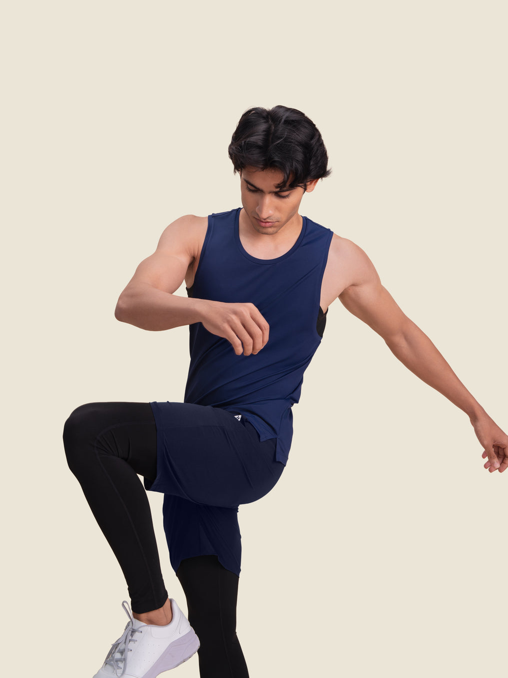 Hybrid Shorts with Leggings (Abyss)