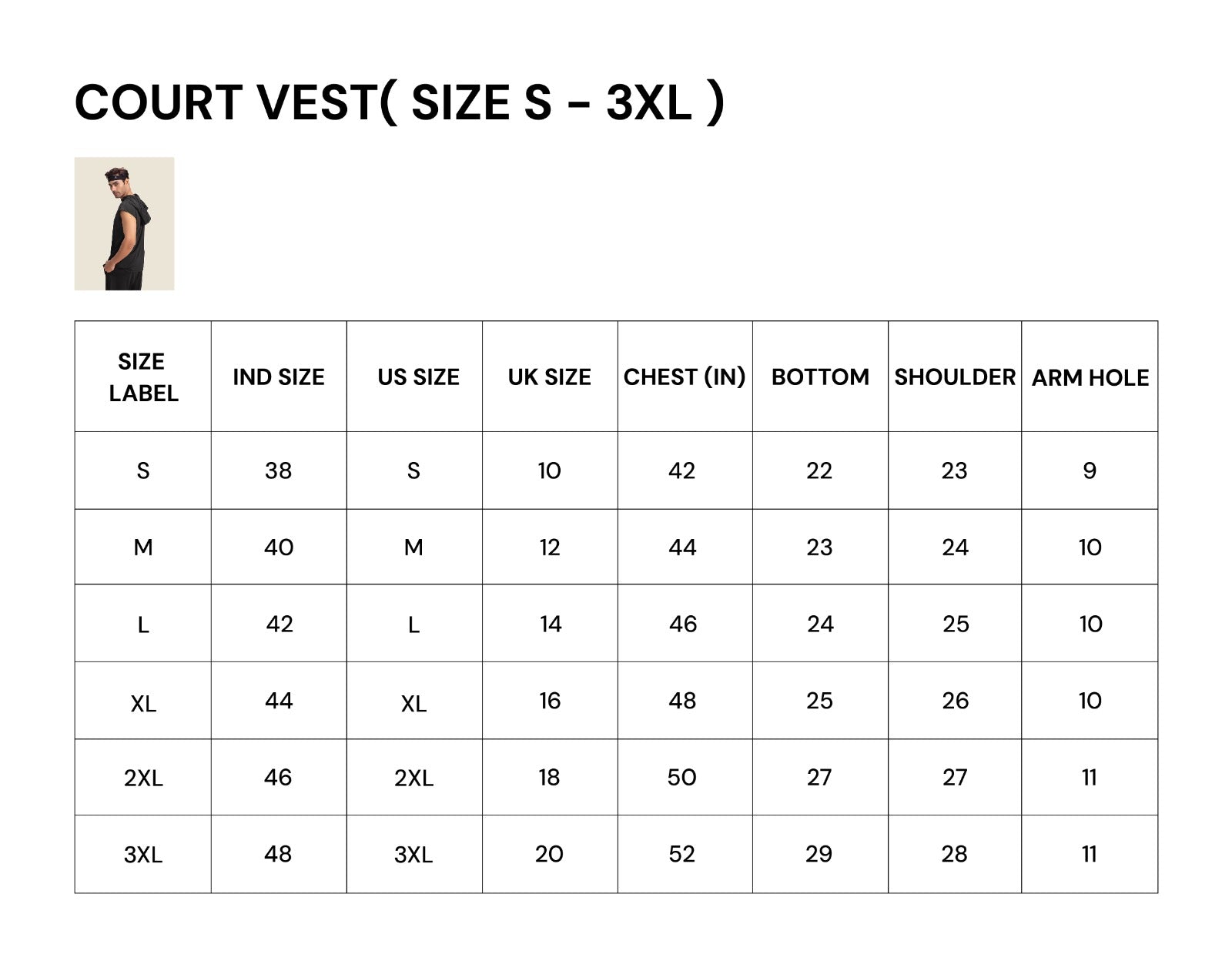 MEN COURT VEST