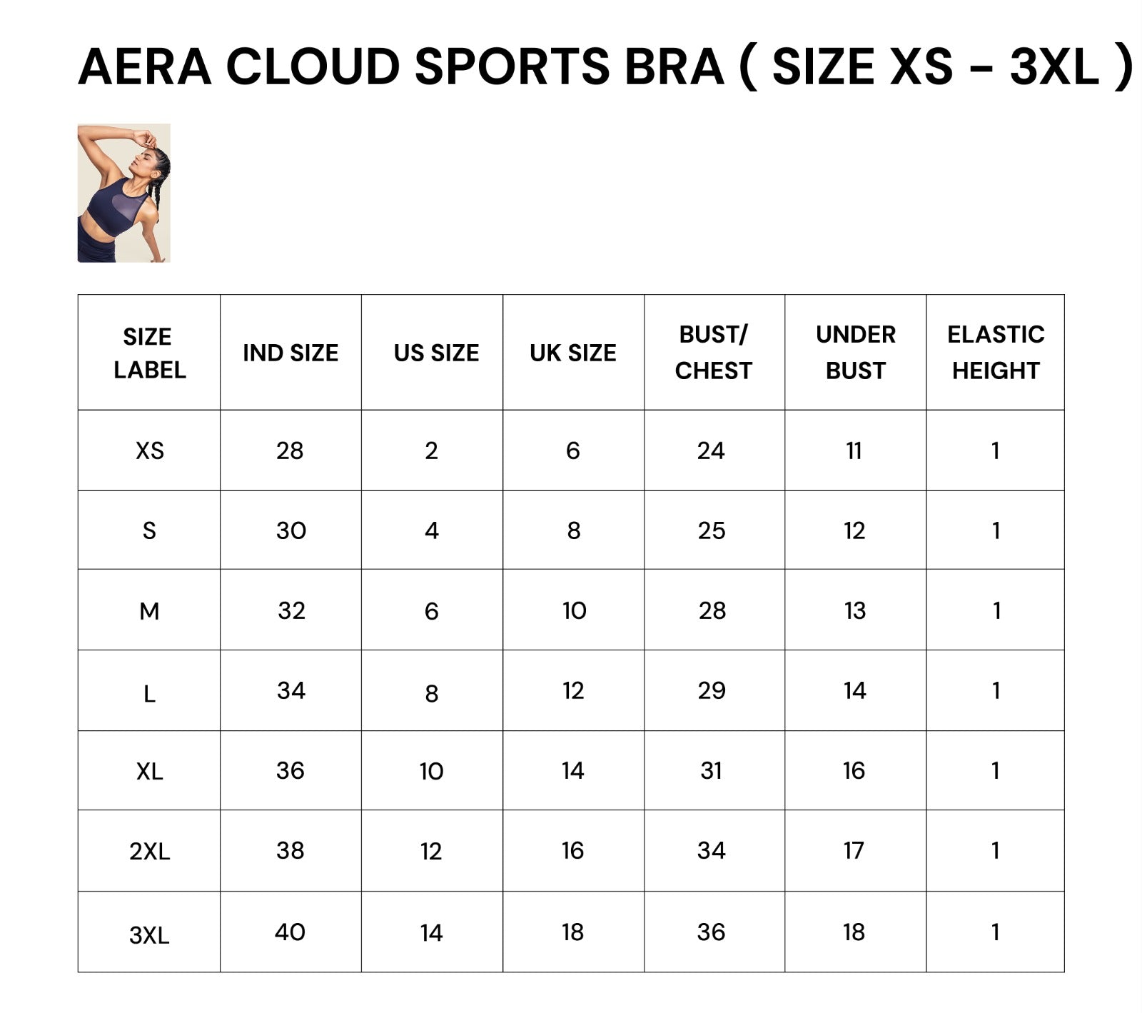WOMEN AERA CLOUD SPORTS BRA