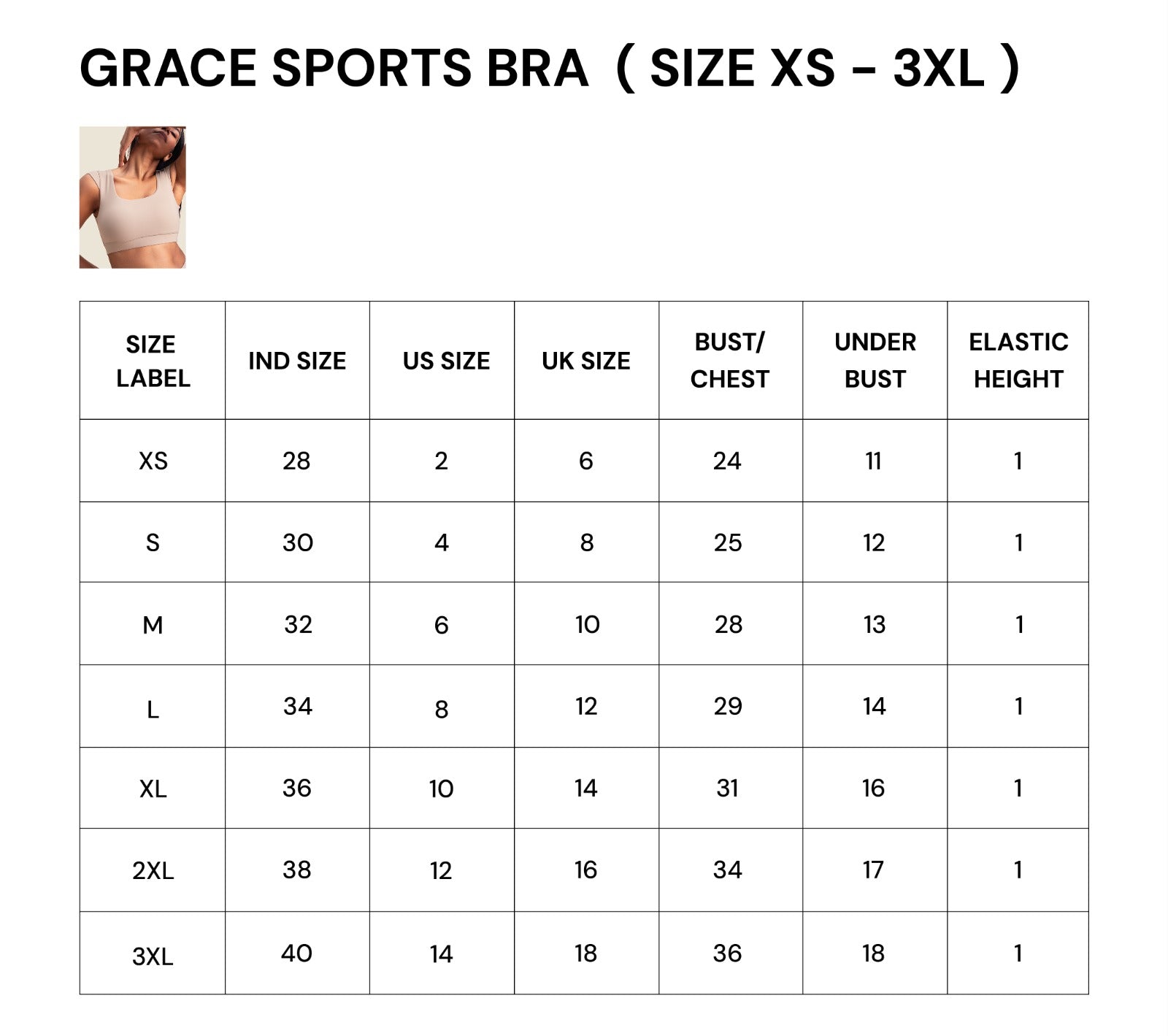 WOMEN GRACE SPORTS BRA