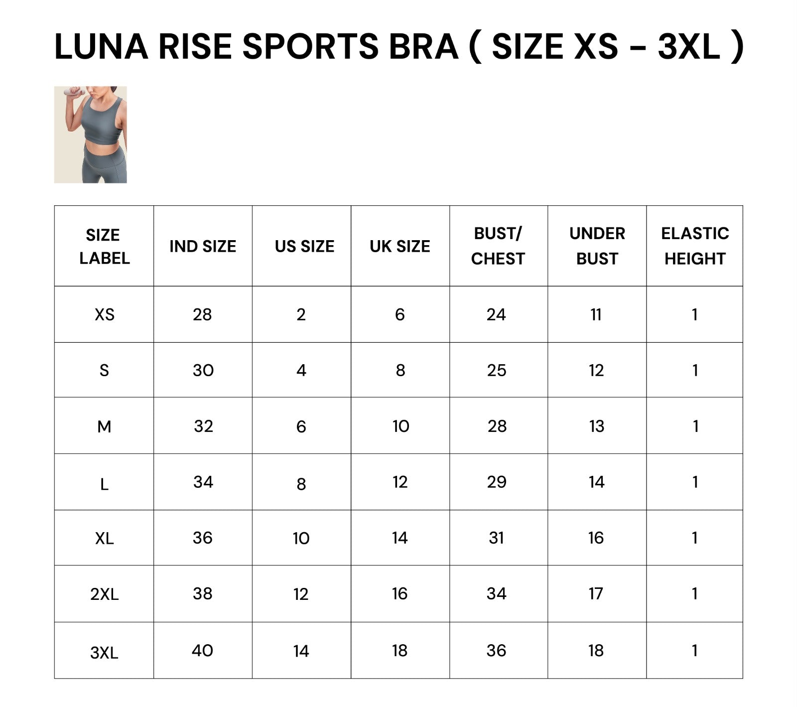 WOMEN LUNA RISE SPORTS BRA