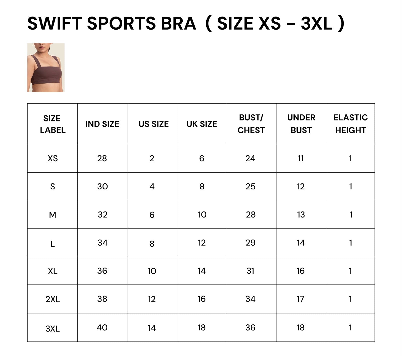 WOMEN SWIFT SPORTS BRA